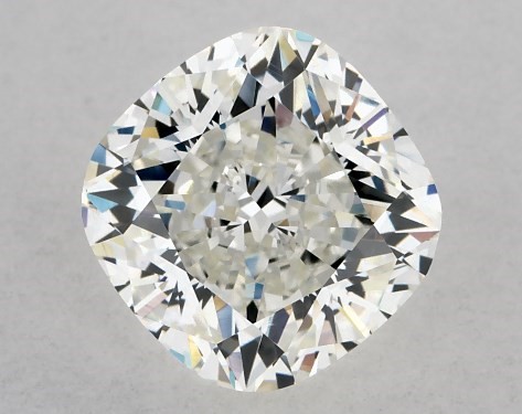 This 1.91 carat cushion modified diamond J color VS2 clarity has Ideal proportions and a diamond grading report from GIA